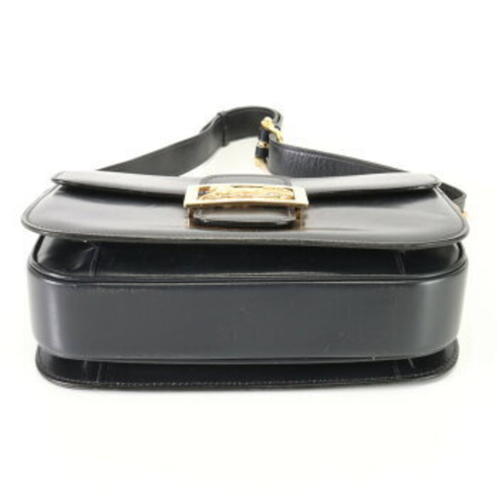 Celine Carriage Hardware Leather Shoulder Bag Tote Black EFV - Picture 8 of 14